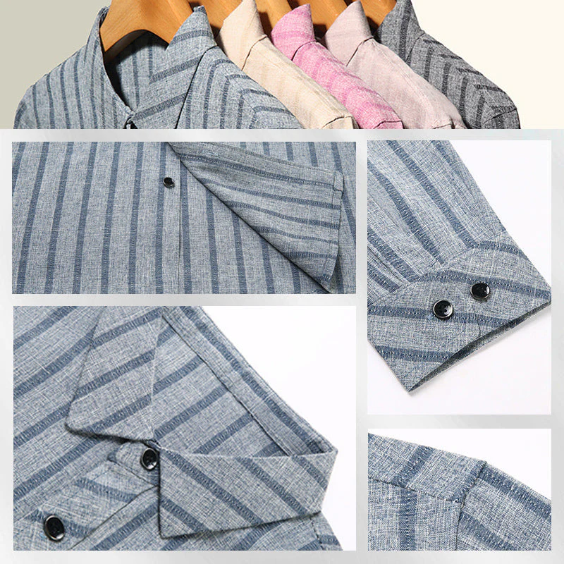 🎁Hot Sale 50% OFF⏳Men's Casual Stripe Shirt - Image 7