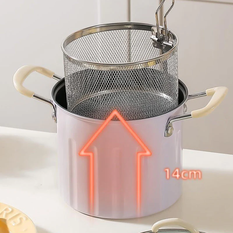 🎅Pre-Christmas Special🎄Multifunctional Deep Fryer Pot And Grease Container With Strainer - Image 6