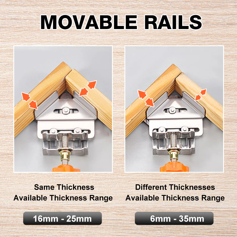 Multipurpose Stainless Steel 90 Degree Corner Clamp - Image 5