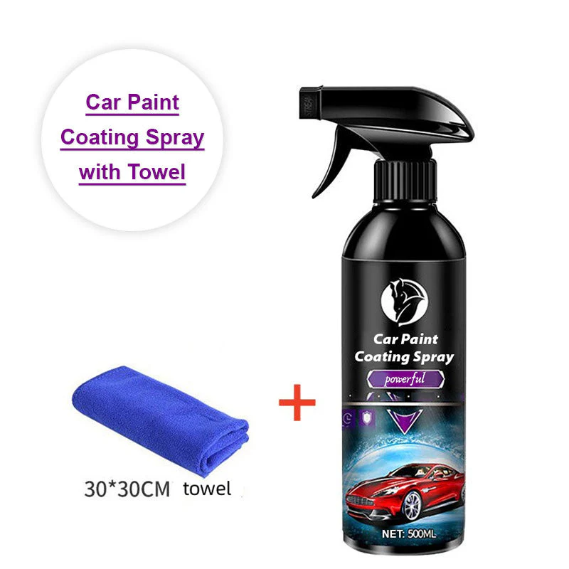 Multi-Purpose Car Paint Coating Spray with Towel - Image 9