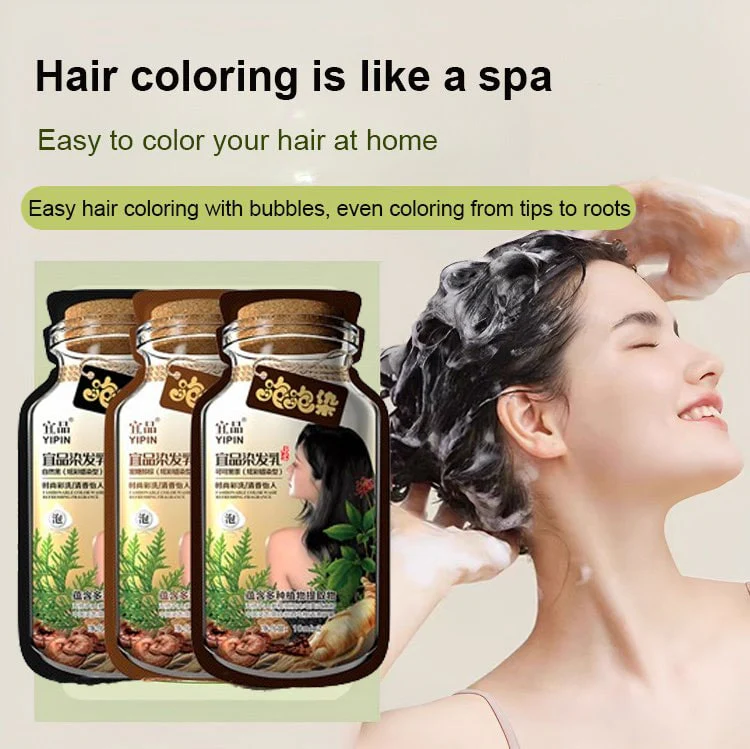 Plant ingredients hair coloring shampoo - Image 3