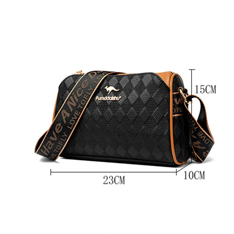 🎊Christmas Pre-sale-40% Off🎊Fashion Diamond Pattern Large Capacity 3-Layer Crossbody Bag - Image 8