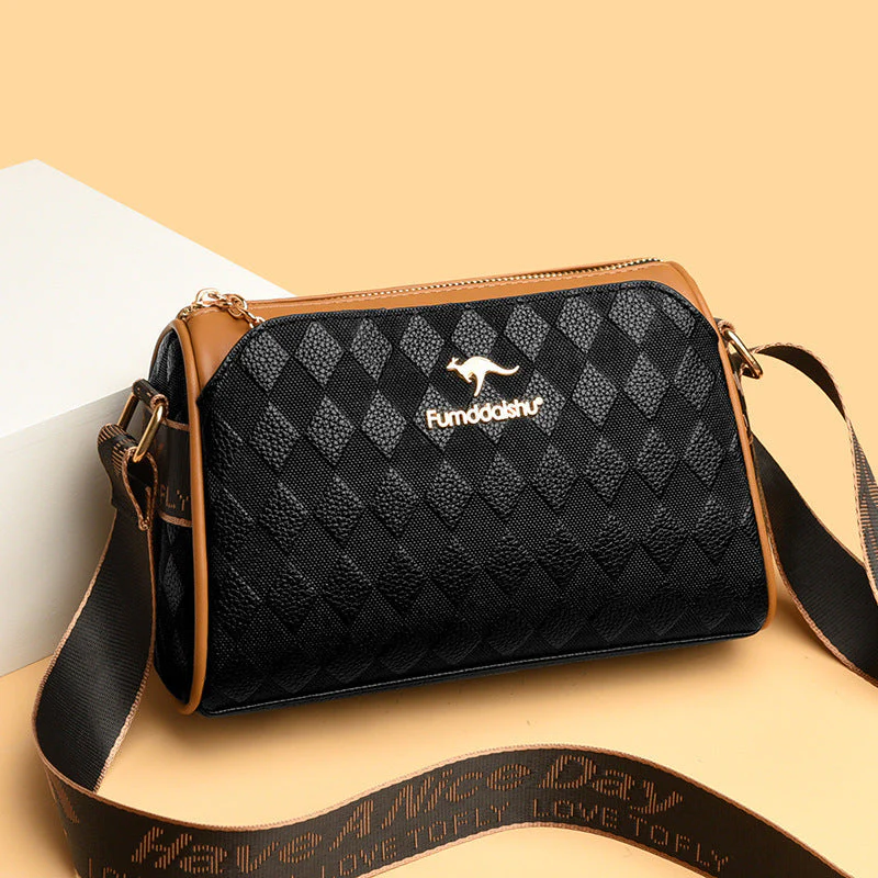 🎊Christmas Pre-sale-40% Off🎊Fashion Diamond Pattern Large Capacity 3-Layer Crossbody Bag - Image 9
