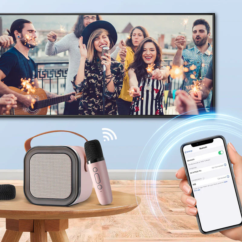 🔥Last Day Promotion 49% OFF -🎁Mini Karaoke Machine with Wireless Microphones - Image 3