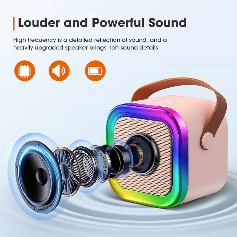 🔥Last Day Promotion 49% OFF -🎁Mini Karaoke Machine with Wireless Microphones - Image 4