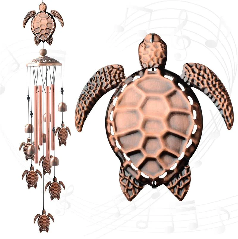 Pure hand-made Copper Horse wind chimes - Image 10