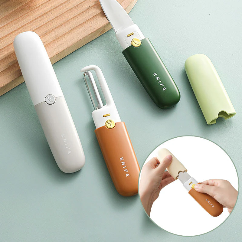 Portable Small 2 in 1 Fruit Knife & Peeler - Image 5