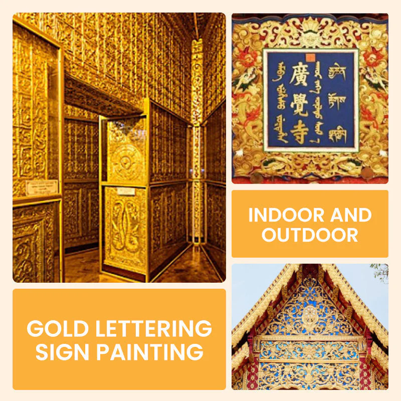 Waterproof gold leaf paint for arts, paintings and crafts - Image 3