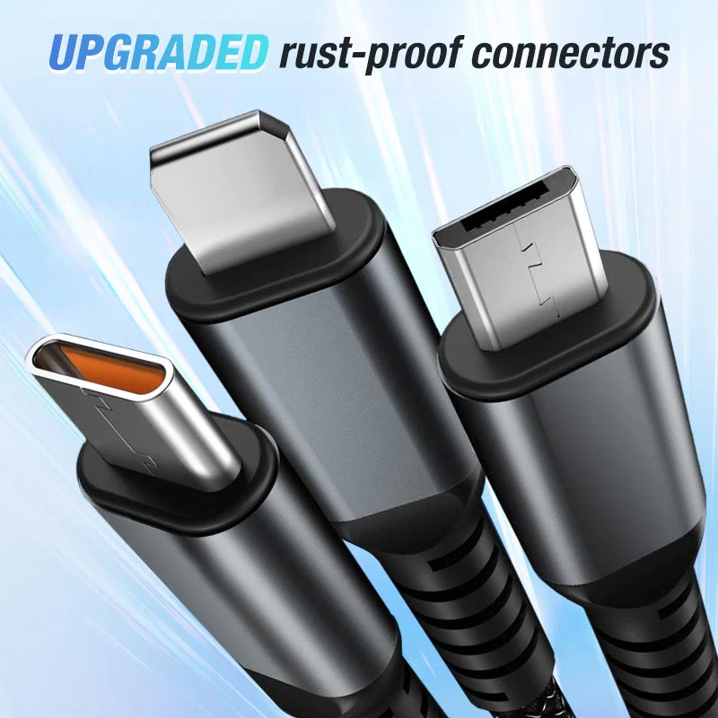 💥Limited time 50% off🔥⚡Transparent Luminous 3-in-1 Super Fast Charging Cable - Image 6