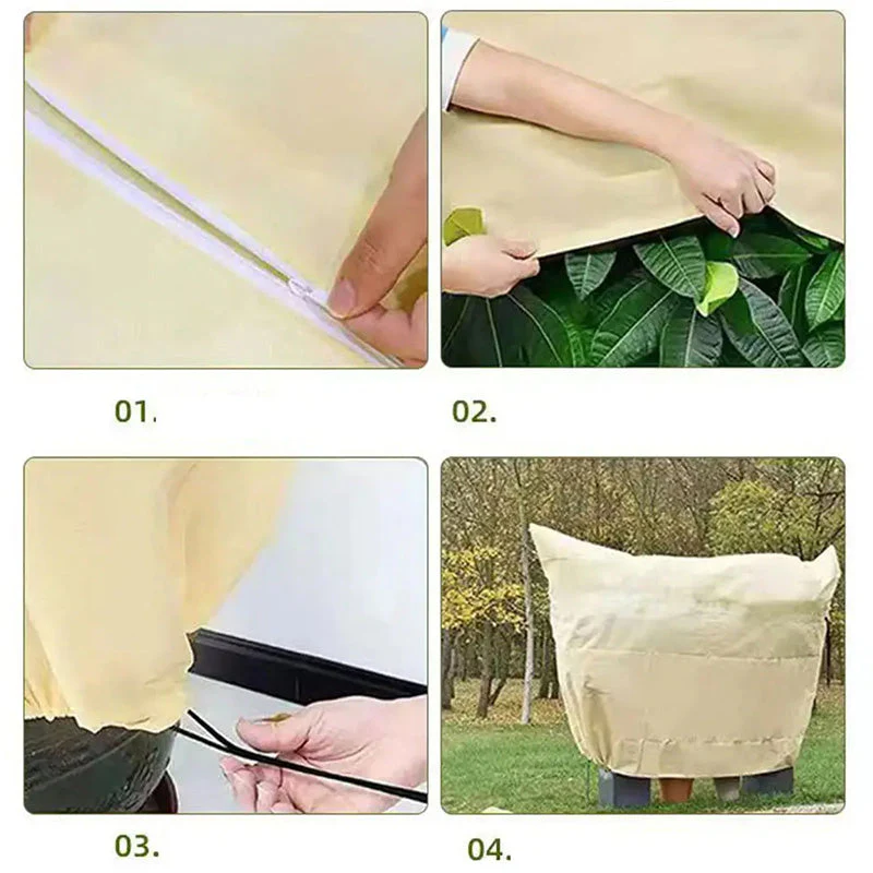 Plant Thickened Drawstring Bag Freeze Protection Covers(50% OFF) - Image 6