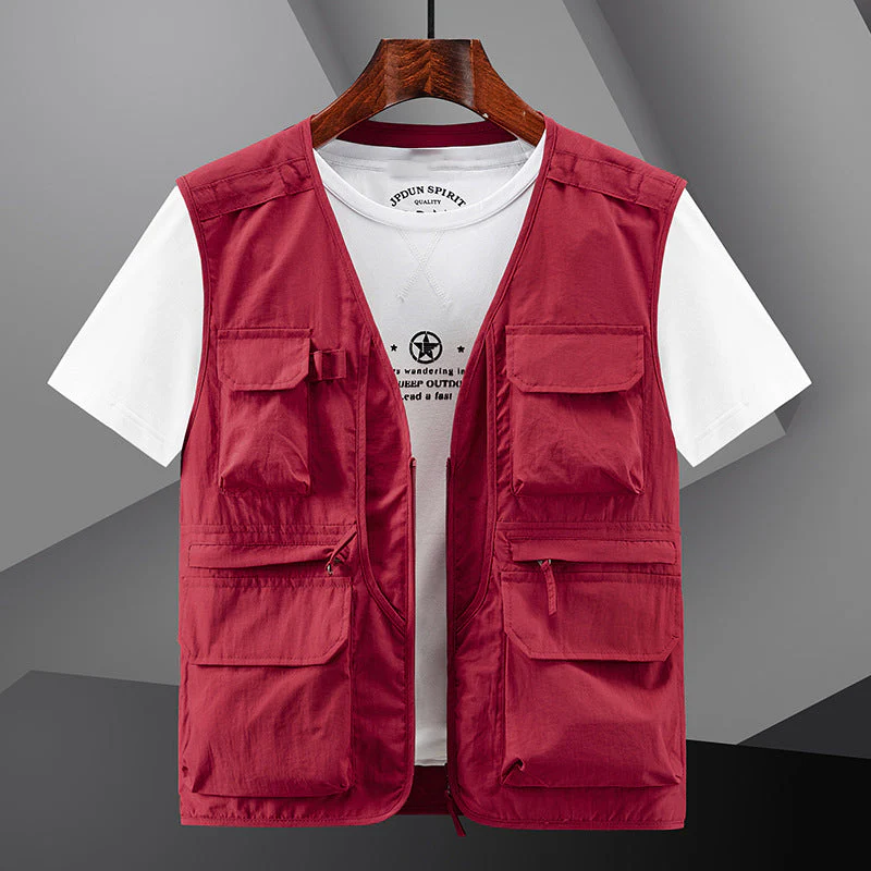 🔥Men's Outdoor Lightweight Breathable Multi-Pocket Vest🔥 - Image 5