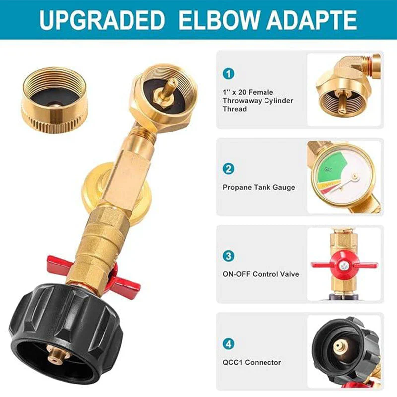 Propane Adapter Connected Gas Pipe - Image 9