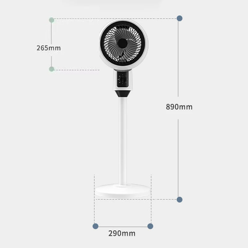 Quiet 3-Speed Oscillating Pedestal Fan - Image 9