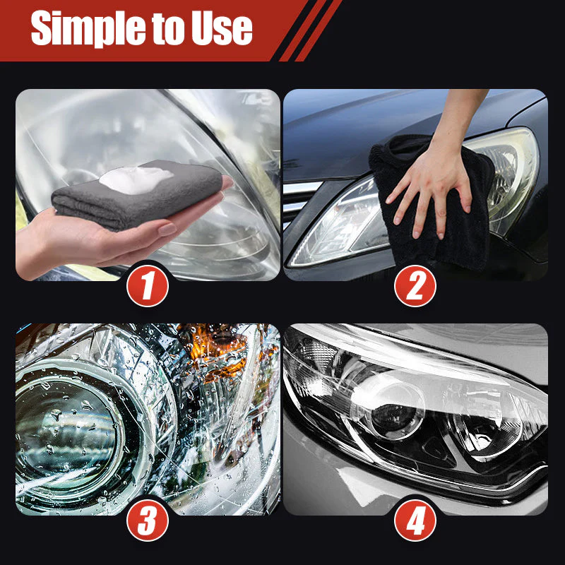 180ml Professional Car Headlight Restorer with Sponge(50% OFF) - Image 8