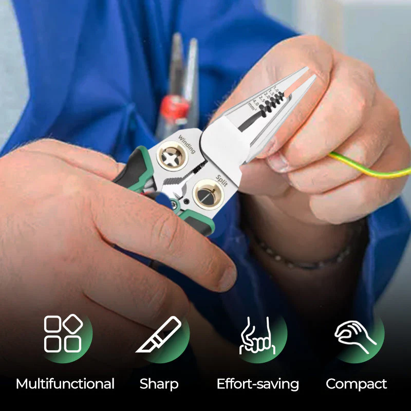 💥LAST DAY HOT SALE: 50% OFF🔥8-in-1 Multi-Functional Wire Stripper Scissors With Electrical Test - Image 2