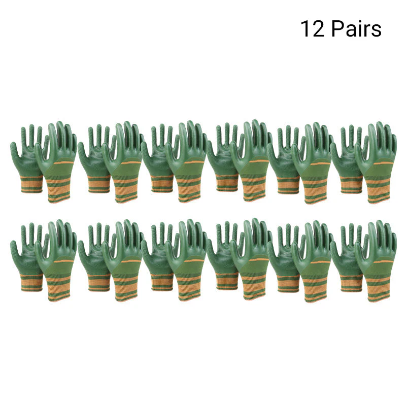 Rubber Coated Work Gloves with Knit Wrist Cuff - Image 11