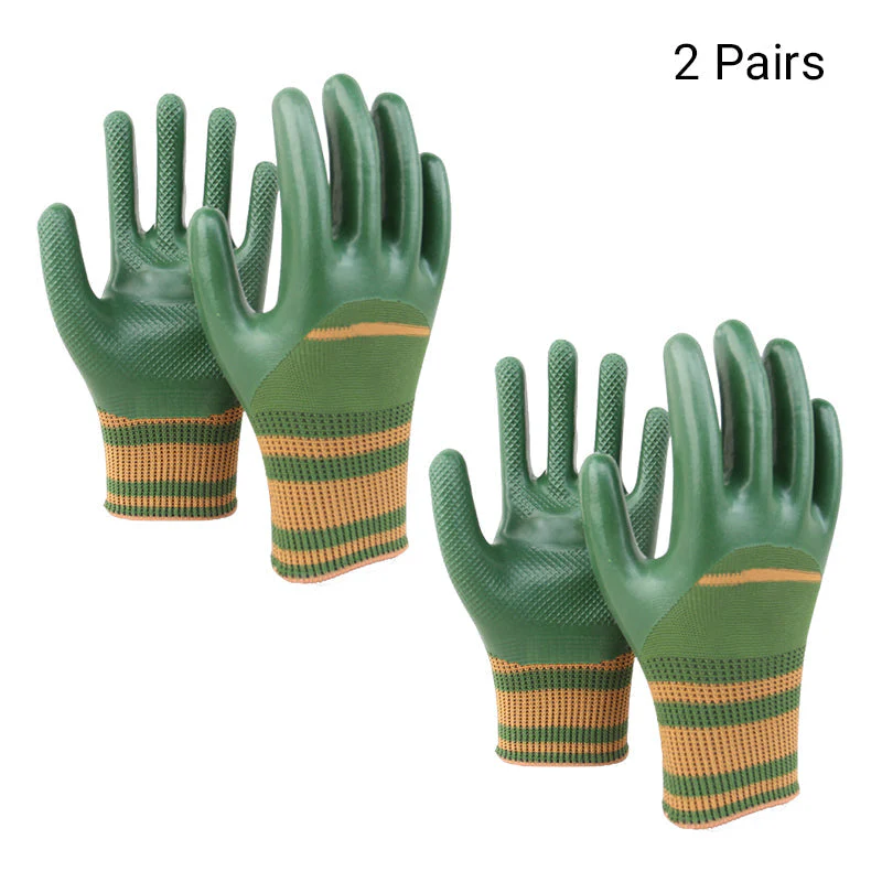 Rubber Coated Work Gloves with Knit Wrist Cuff - Image 9