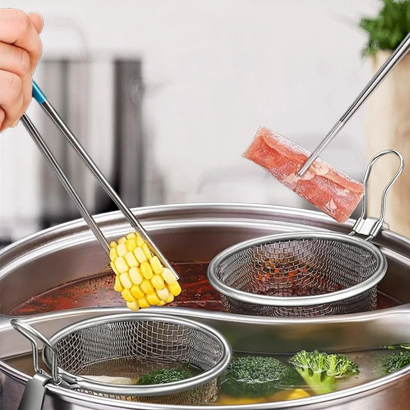 Stainless Steel Hot Pot Food Mesh Colander - Image 5