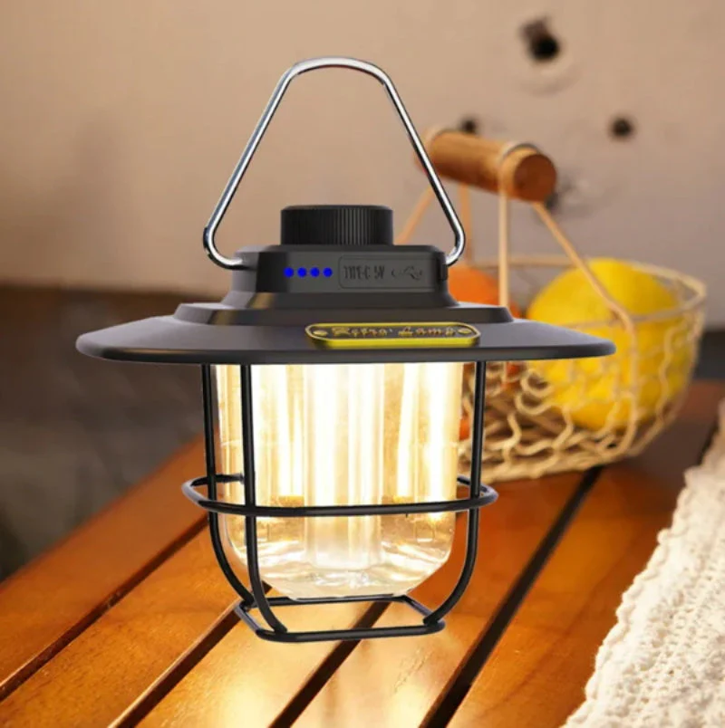Retro Camping Lamp Led Ambient Light - Image 3