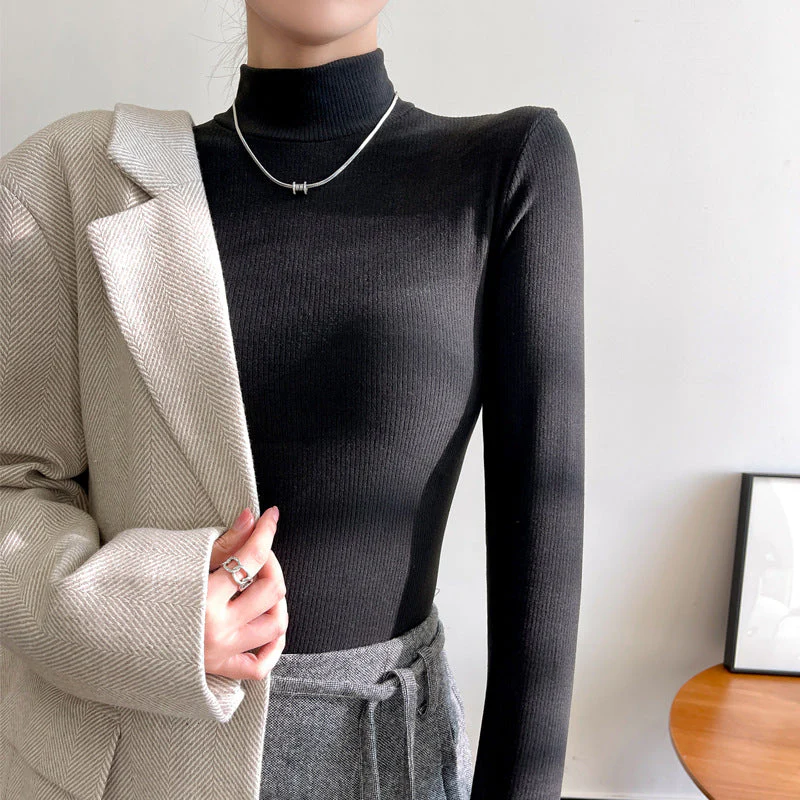 Body Shaping Double-Sided Ribbed Base Shirt for Women - Image 9