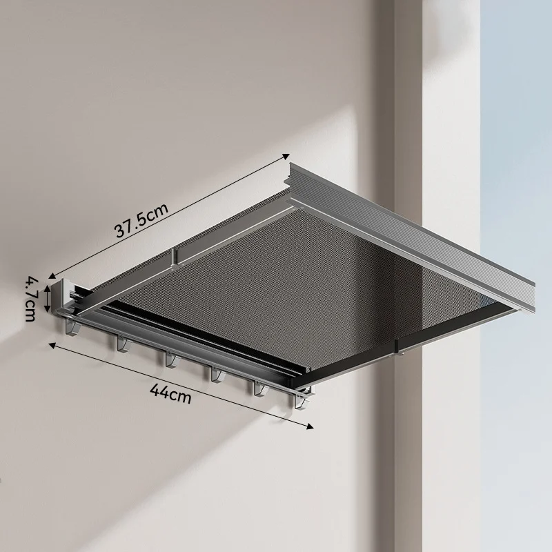🎁Hot sale🎁Balcony Clothes Rack Wall-Mounted Retractable Storage Shelf - Image 5