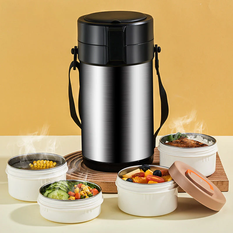 Stainless Steel Multi-layer Large-capacity Extra-long Insulated Lunch Box - Image 23
