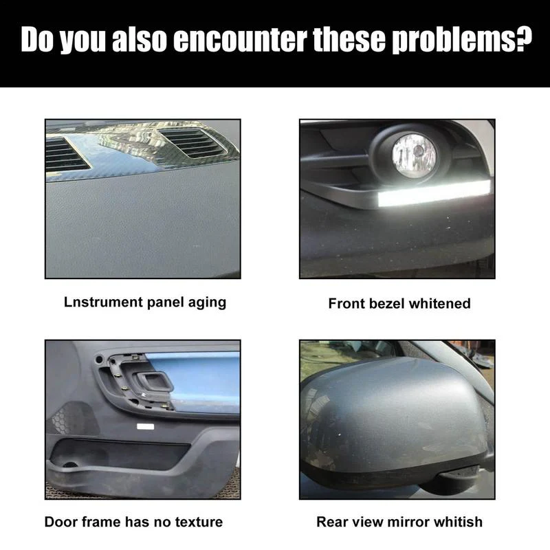 [Free give sponge] car plastic renovation coating🔥 - Image 4