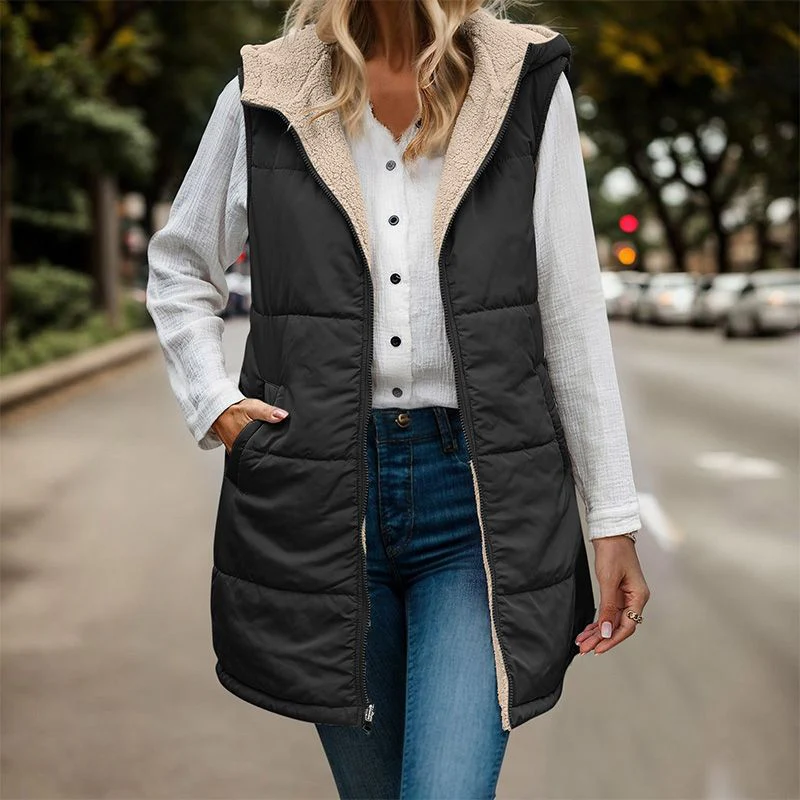 Perfect Gift 🎁 Fall & Winter Reversible Vest Sleeveless Faux Wool Jacket - Free Shipping - Image 6