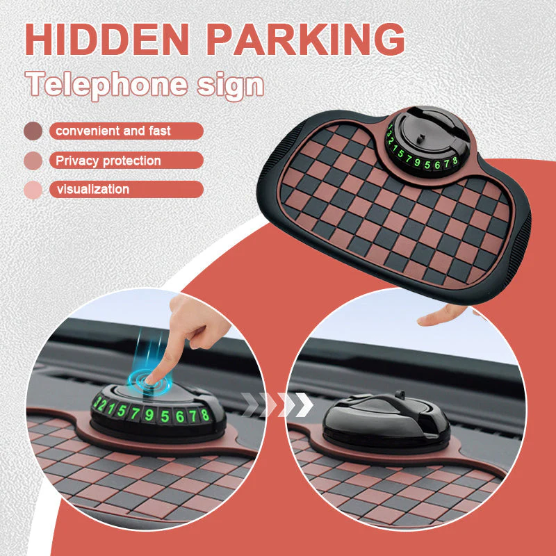 Multifunctional Auto Phone Holder Anti-Slip Dashboard Mat - Image 8