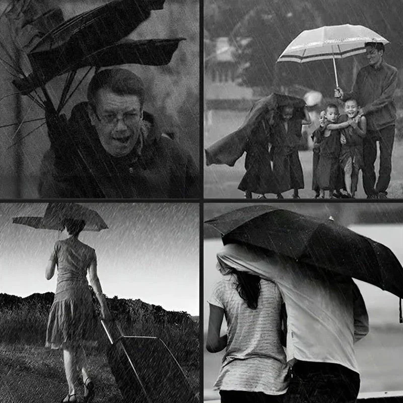 Self-Retractable Weather-Resistant Umbrella with Waterproof Cover - Image 2