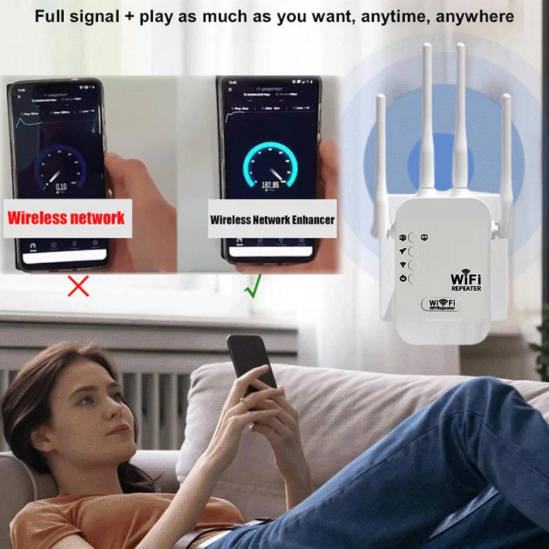 2.4GHz & 5GHz Dual-Band Wireless Router Signal Amplifier - Image 2