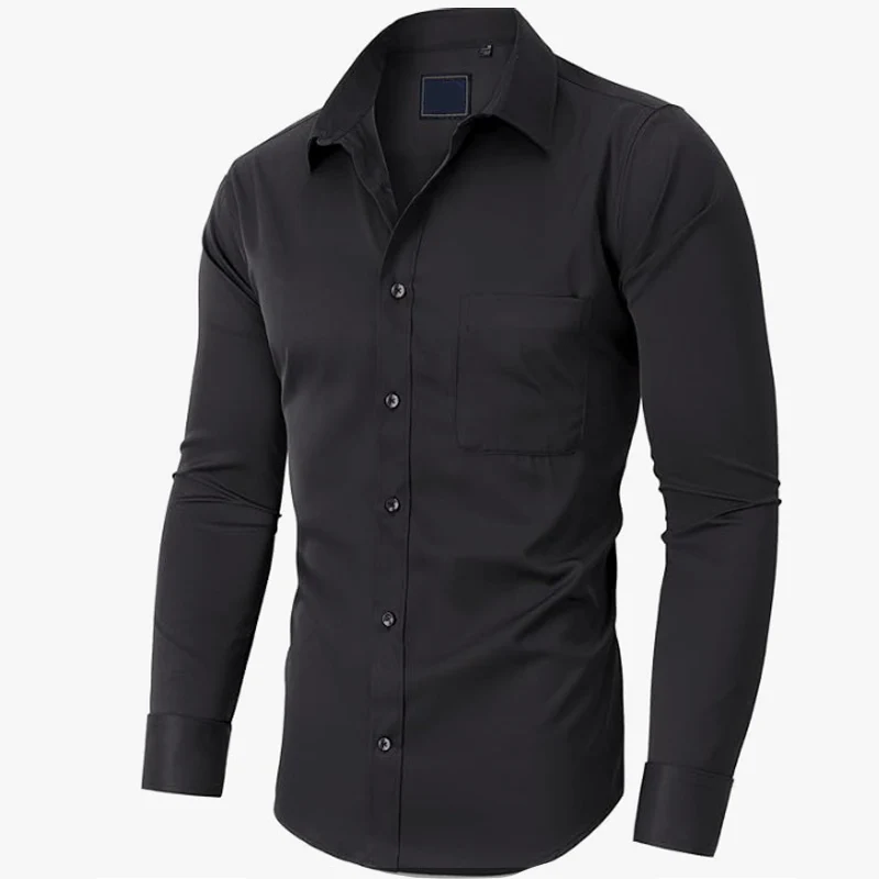 🎁2026 New Arrivals 50% OFF💥Solid-Color Long-Sleeve Shirt - Image 2