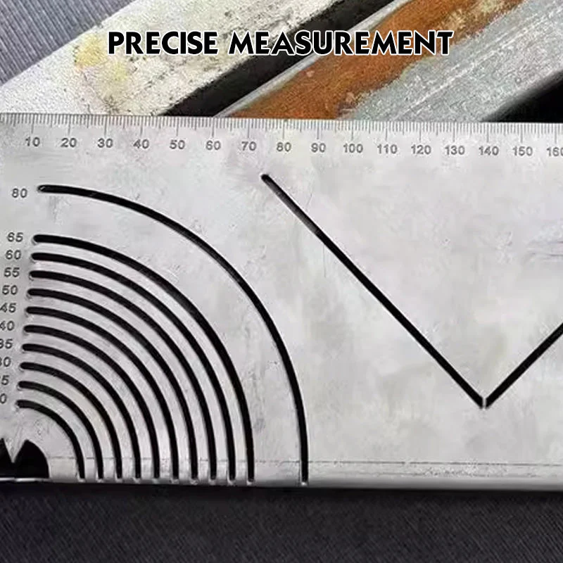 Square Stainless Steel 90° Arc Angle Marking Ruler - Image 2