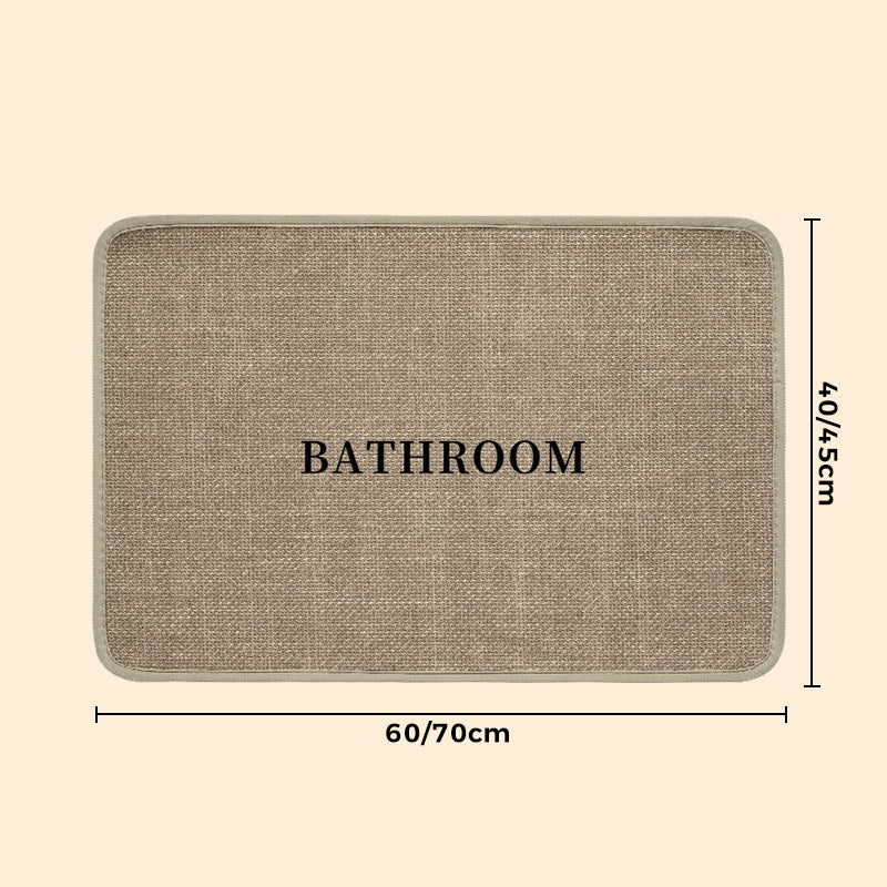 🚿✨ 3-in-1 Linen Bathroom Floor Mat! Anti-fouling + Anti-slip + Water Absorbent, let the bathroom say goodbye to slippery and dirty nightmare ✨✨ - Image 8