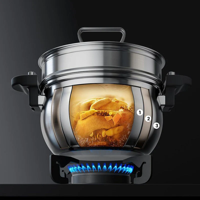 Stainless Steel Micro-Pressure Stewing Pot - Image 3