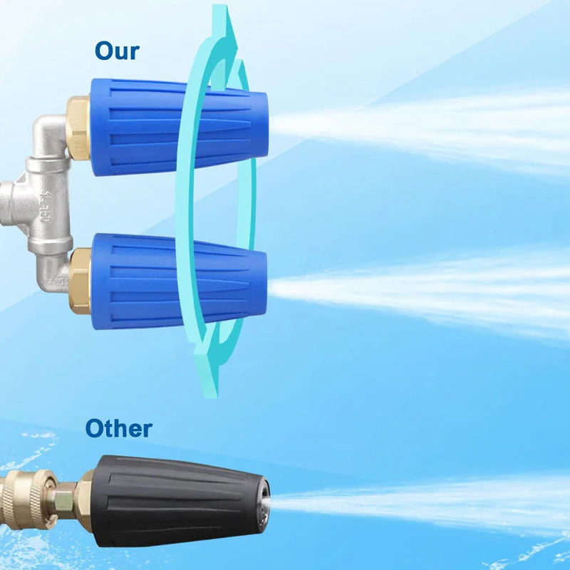 🎯🔥 Special offer: 50% off! 🚿 Stainless Steel Turbo Nozzle 🌟 – Perfect for terraces, cars, and facades 🏡🚗 - Image 2