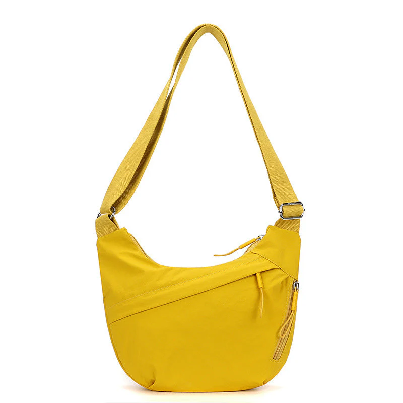 Stylish Nylon Crescent Crossbody Bag - Image 13