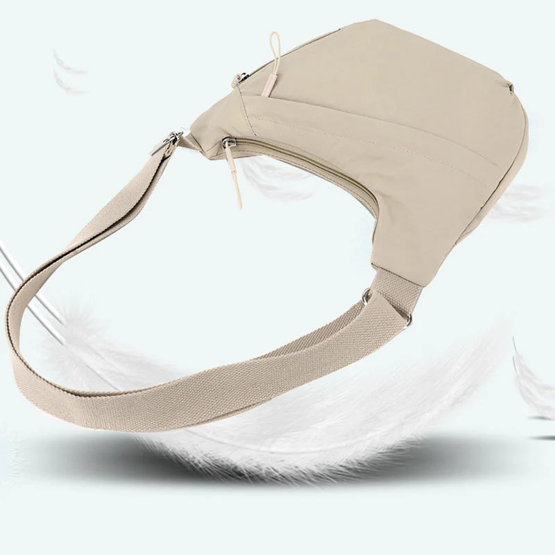 Stylish Nylon Crescent Crossbody Bag - Image 4