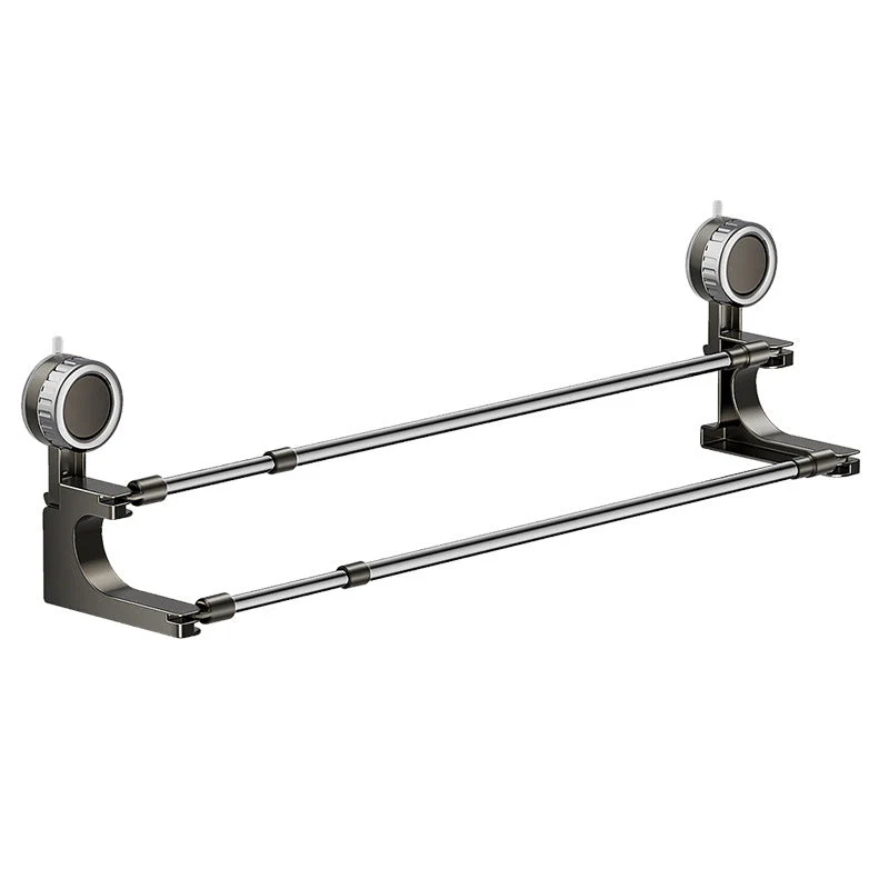Suction Cup Hanging Double Bar Towel Rack - Image 10