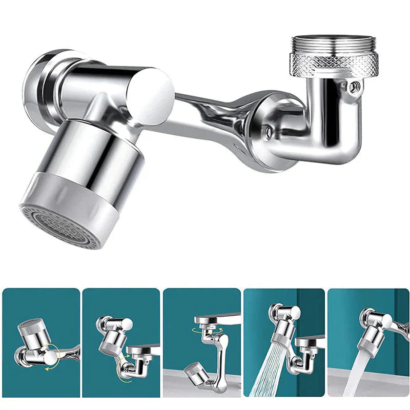 Multi-functional Splash-Proof Faucet Extender with Swivel Arm - Image 5