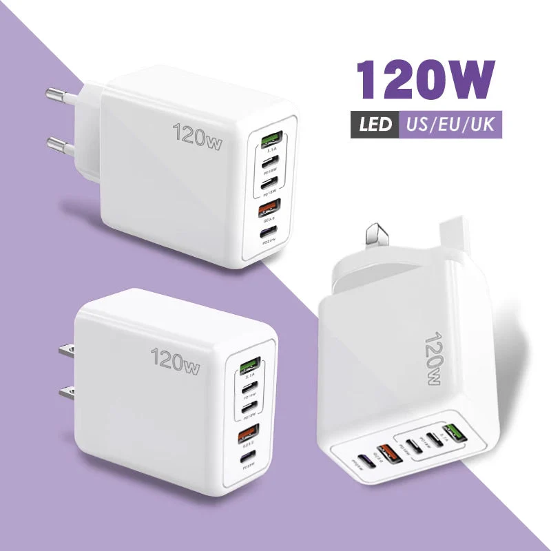 120W Fast Charger with 5 Ports⚡ - Image 7