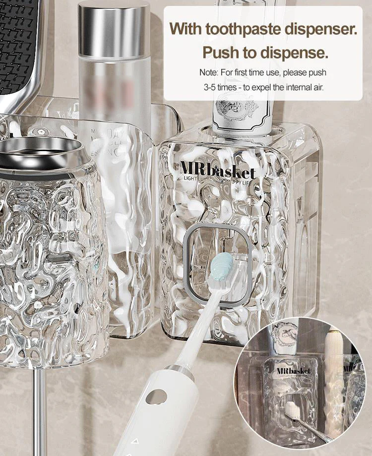 ✨Glacier Pattern Non Punching Toothbrush Shelf - Image 3
