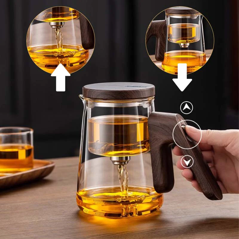 Semi-Automatic Water Guide Magnetic Teapot with Filter - Image 3