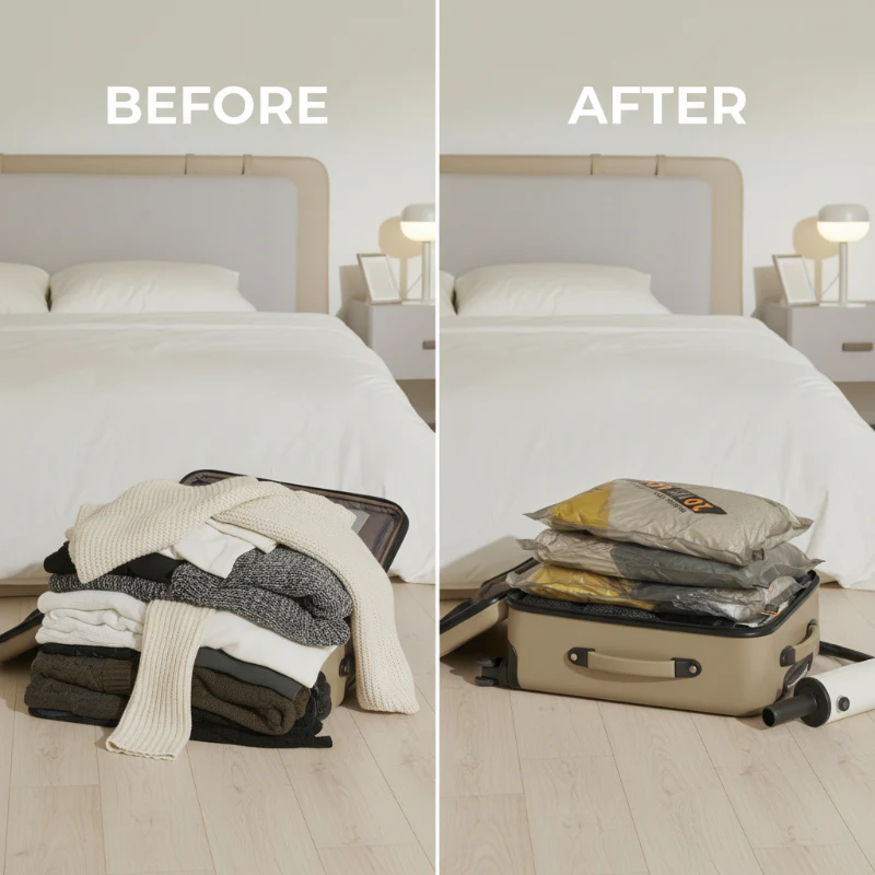 š§³ Must-Have Travel Vacuum Storage BagsāSave Up to 75% Space in Your Luggage! - Image 3