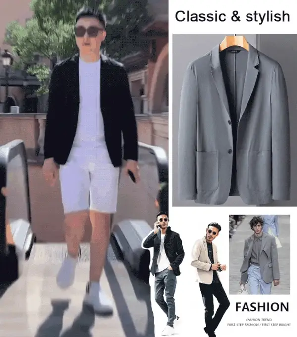 Men's Lightweight Suit Jacket - Image 5
