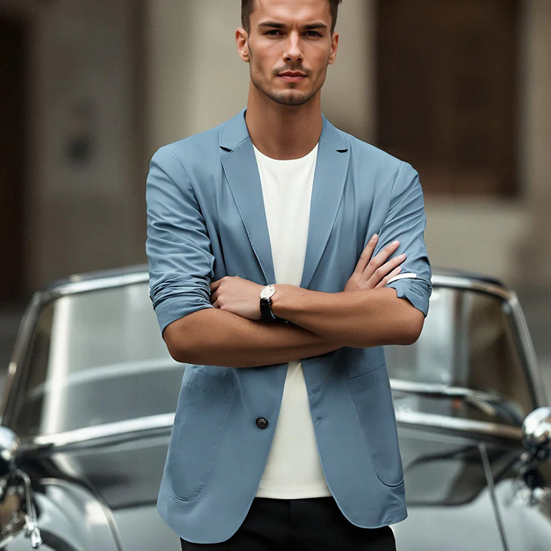 Men's summer lightweight suit jacket (50% OFF) - Image 3