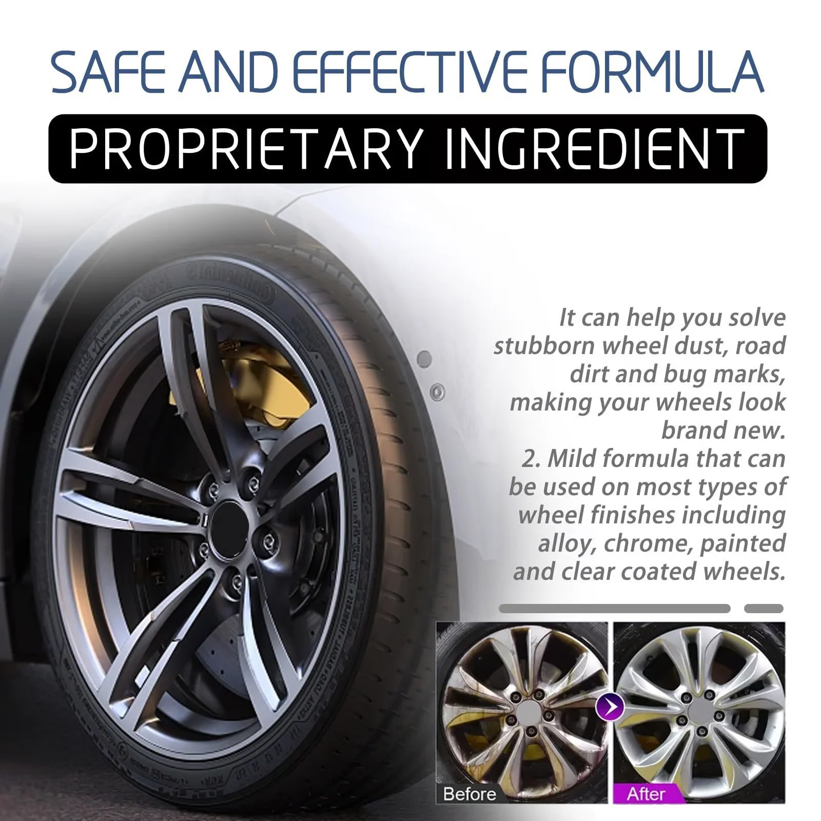 ✨️Hot Sale 50% OFF - 💥  Heavy Duty Wheel Rust And Water Spot Cleaner - Image 3