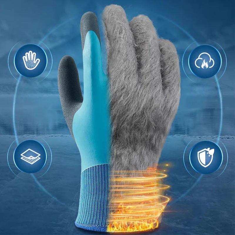 Unisex Waterproof Warm Work Gloves - Image 6