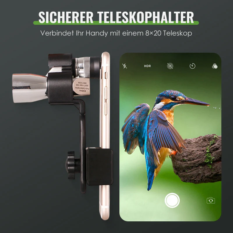 Verstellbare Handyhalterung für Mini 8×20 Monokular
