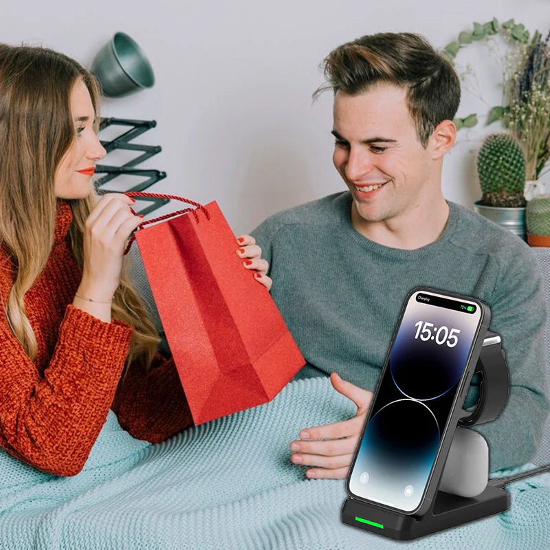 3 in 1 Charging Station Wireless Charger for iPhone - Image 9